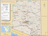 A Map Of Arizona Cities Reference Maps Of Arizona Usa Nations