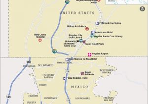 A Map Of Arizona State Map Showing the tourist Places Hotels Airports Shopping Malls In