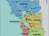 A Map Of California with All the Cities San Francisco Bay area Wikipedia