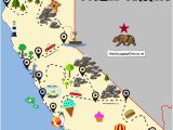 A Map Of California with All the Cities the Ultimate Road Trip Map Of Places to Visit In California Travel