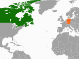 A Map Of Canada and the United States Canada Germany Relations Wikipedia