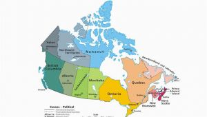 A Map Of Canada with Provinces and Capitals Canadian Provinces and the Confederation