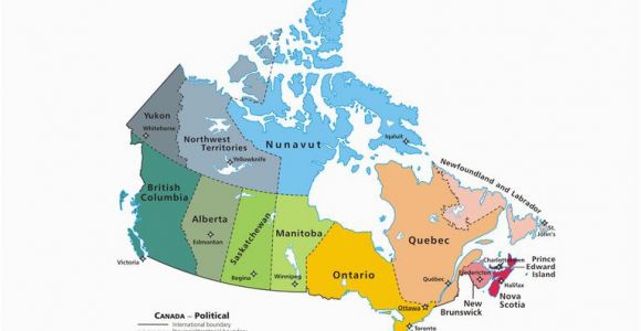 A Map Of Canada with Provinces and Capitals Canadian Provinces and the Confederation