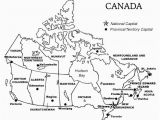 A Map Of Canada with Provinces and Capitals Printable Map Of Canada with Provinces and Territories and their