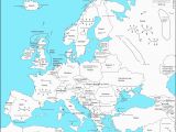 A Map Of Europe Countries 53 Strict Map Europe No Names