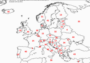 A Map Of Europe Countries Europe Map Blank Quiz Map Of Us Western States