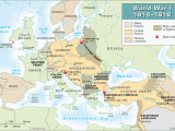 A Map Of Europe In 1914 This Map Shows the Fronts and Major Battles On the European