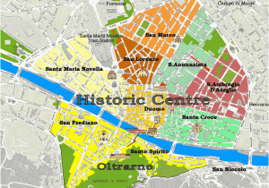 A Map Of Florence Italy areas Of Florence Italy