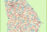 A Map Of Georgia Cities Georgia Road Map with Cities and towns