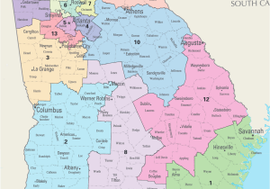 A Map Of Georgia Counties Georgia S Congressional Districts Wikipedia