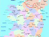 A Map Of Ireland with Counties and towns Ireland Map with Counties and towns Google Search Ireland