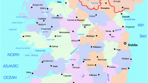 A Map Of Ireland with Counties and towns Ireland Map with Counties and towns Google Search Ireland