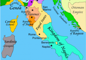 A Map Of Italy with Cities Italian War Of 1494 1498 Wikipedia