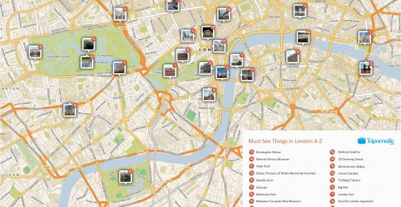 A Map Of London England What to See In London In 2019 Lines London attractions