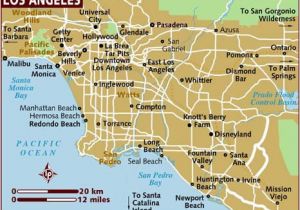 A Map Of Los Angeles California Map Of Los Angeles