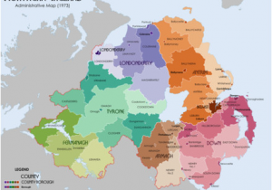 A Map Of northern Ireland List Of Rural and Urban Districts In northern Ireland Revolvy