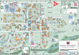 A Map Of Ohio Cities Oxford Campus Maps Miami University