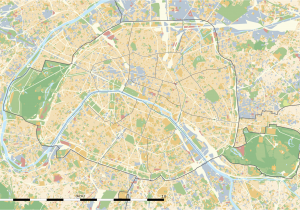 A Map Of Paris France Maps Of Paris Wikimedia Commons