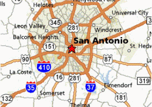 A Map Of San Antonio Texas Texas San Antonio Map Business Ideas 2013