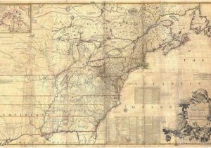 A Map Of the New England Colonies 1757 Colonial Map Map Of British Colonies north America Old Map