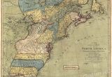 A Map Of the New England Colonies Map Of north America 1771 Early American Colonies 16×20