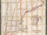A Map Of the New England States File Telegraph and Rail Road Map Of the New England States