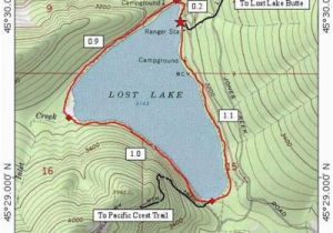 A Map Of the oregon Trail Lost Lake Loop Hike Hiking In Portland oregon and Washington