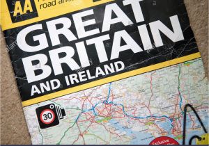 Aa Road Map Of England Ireland Map Stock Photos Ireland Map Stock Images Alamy