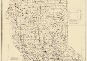 Abandoned Mines California Map Old Mining Map Placer Mining areas In northern California 1932