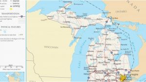 Ada Michigan Map Michigan Elevation Map Maps Directions