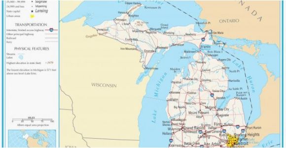 Ada Michigan Map Michigan Elevation Map Maps Directions