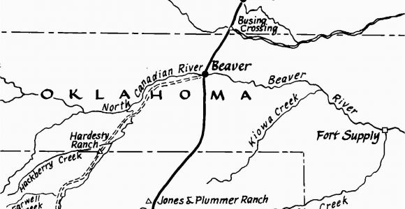 Adobe Walls Texas Map the Jones and Plummer Trail