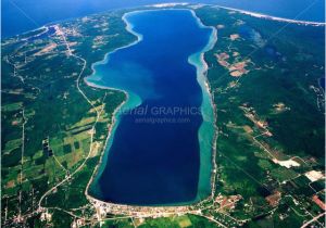 Aerial Maps Michigan View Aerial Graphic S Stunning Photograph Of Crystal Lake In Benzie