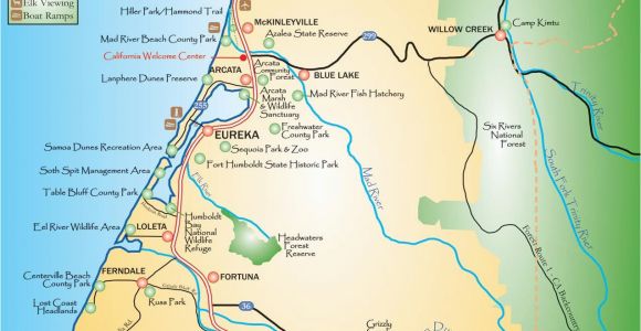 Agate Beach oregon Map Map Of California and oregon Coast Outline Humboldt County