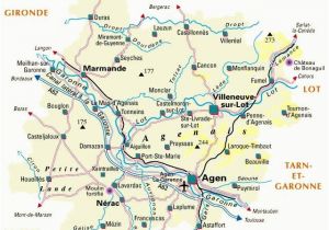 Agen France Map Department Map Lot Et Garonne 47 Near to Seguinet