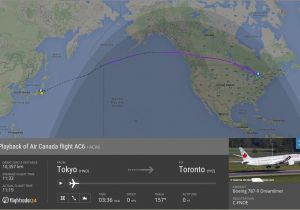 Air Canada Flight Map Review Of Air Canada Flight From tokyo to toronto In Business