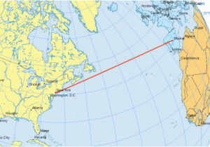 Air Canada Flight Map why are Great Circles the Shortest Flight Path Gis Geography