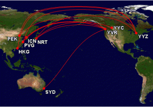 Air Canada Route Map asia Star Alliance Route List Transpacific Wandering Aramean