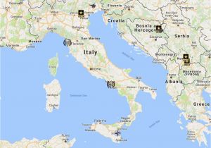 Air force Base In Italy Map Us Military Bases In Italy