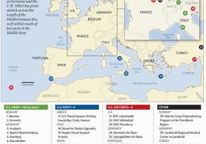 Air force Bases In Europe Map 19 Disclosed Us Military Map