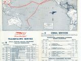 Air France Flight Map Route Map and Schedules 1940 Pan American World Airways