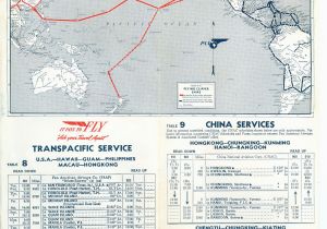 Air France Flight Map Route Map and Schedules 1940 Pan American World Airways