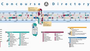 Airport In atlanta Georgia Map atlanta Airport Terminal A Map