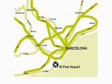 Airport In Barcelona Spain Map Barcelona Airport Bcn Map