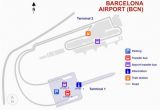 Airport In Barcelona Spain Map Barcelona Airport Bcn Map