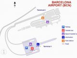 Airport In Barcelona Spain Map Barcelona Airport Bcn Map