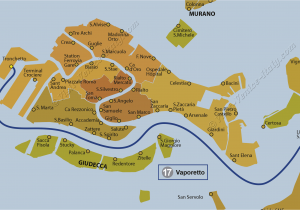 Airport In Venice Italy Map Water Bus Venice Vaporetto Line 17 Actv