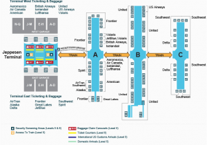 Airport Map Of France A Look Inside the Terminal and Concourses at Denver