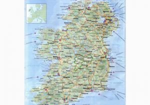 Airports In Ireland Map Maps Of Ireland Detailed Map Of Ireland In English