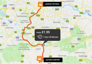 Airports In London England On Map Gatwick Airport to London Victoria From Just A 2 Easybus